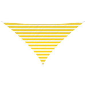 vidaXL Sun Shade Sail Yellow and White 2.5 x 2.5 x 3.5 m