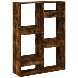 vidaXL Bookcase Smoked Oak 100x33x135 cm Engineered Wood