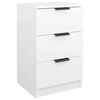 vidaXL Bedside Cabinet White 40x36x65 cm