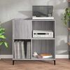 vidaXL Record Cabinet Grey Sonoma 84.5x38x89 cm Engineered Wood