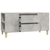 vidaXL TV Cabinet Concrete Grey 102x44.5x50 cm Engineered Wood