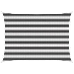 vidaXL Sunshade Sail 5 x 8 m HDPE Rectangular Anthracite and White