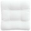 vidaXL Seat Cushions 4 pcs White 45 x 45 x 12 cm Fabric