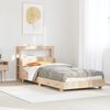 vidaXL Bed Frame without Mattress 100x200 cm Solid Wood Pine
