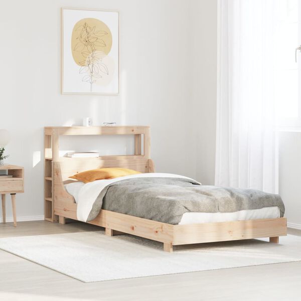vidaXL Bed Frame without Mattress 100x200 cm Solid Wood Pine
