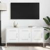 vidaXL TV Cabinet White 100.5x39x50.5 cm Steel