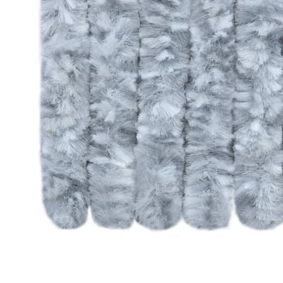 vidaXL Insect Curtain White and Grey 56x185 cm Chenille