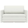 vidaXL Folding Sofa Bed White 124 x 71 x 78 cm PVC