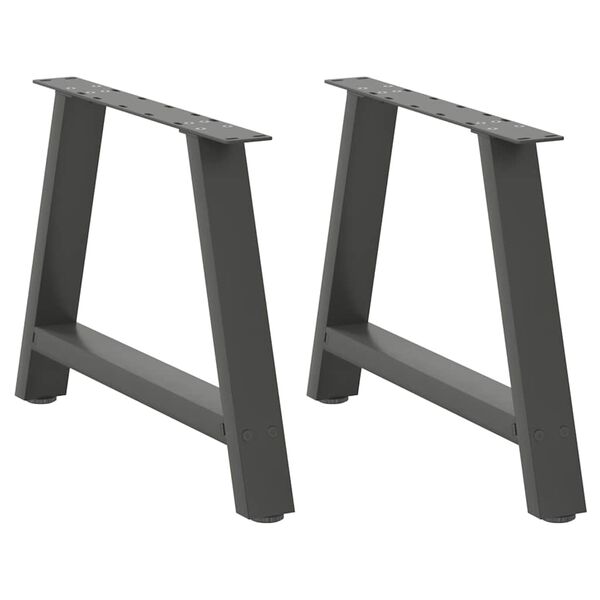vidaXL Coffee Table Legs A-Shaped 2 pcs Anthracite&nbsp;70x(42-43) cm Steel