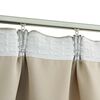 vidaXL Blackout Curtains with Hooks 2 pcs Beige 140x245 cm