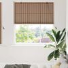 vidaXL Roller Blind with Curtains Manual Brown 150 x 160 cm Bamboo
