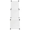 vidaXL Storage Cube Organiser with 6 Compartments White