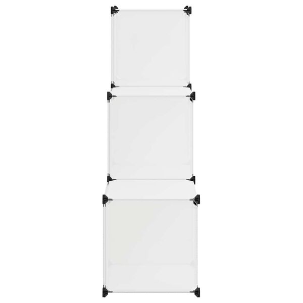 vidaXL Storage Cube Organiser with 6 Compartments White