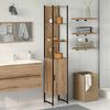 vidaXL Bathroom Cabinet Artisan oak 33 x 33 x 185.5 cm Engineered Wood