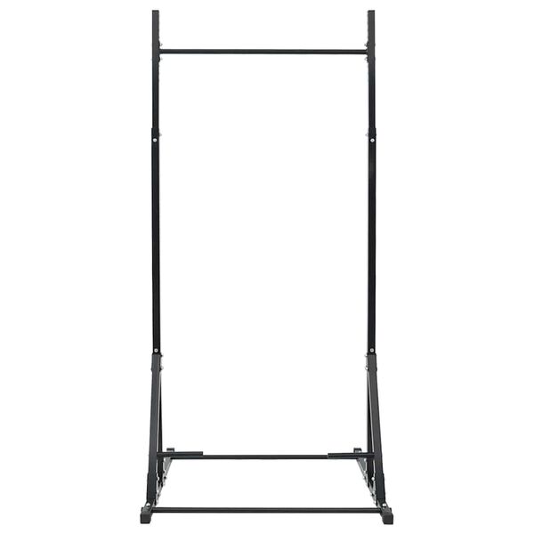 vidaXL Pull-Up Bar Station Manual Black 101 x 102 x 235 cm