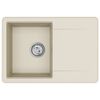 vidaXL Sink Beige 670 x 460 mm 80% Quartz and 20% Resin