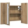 vidaXL LED Mirror Cabinet Artisan Oak 60x12x45 cm Engineered Wood