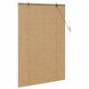vidaXL Roller Blind with Curtains Manual Brown 100 x 160 cm Bamboo