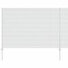 vidaXL Hexagonal Fence with Post 10 x 1.6 m Galvanised Steel Silver