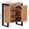 vidaXL Shoe Cabinet Multicolour 56 x 35 x 70 cm Solid Reclaim wood