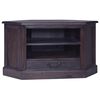 vidaXL Corner TV Cabinet Light Black 80x40x49 cm Solid Wood Mahogany