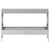 vidaXL Chicken Feeding Trough Silver 81 x 32 x 53.5 cm