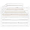 vidaXL Day Bed without Mattress White Solid Wood Pine 90x200cm