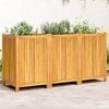 vidaXL Garden Planter with Liner 150x50x75 cm Solid Wood Acacia