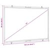 vidaXL Projection Screen Wall-Hanging 72 Inch 16:9