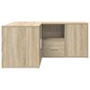 vidaXL Corner Cabinet Sonoma Oak 160x40x45 cm Engineered Wood