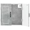 vidaXL Dartboard Cabinet UTRECHT Concrete Grey 52.5 x 10.5 x 53.5 cm
