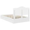 vidaXL Storage Bed with Headboard White 135 x 190 cm Engineered Wood