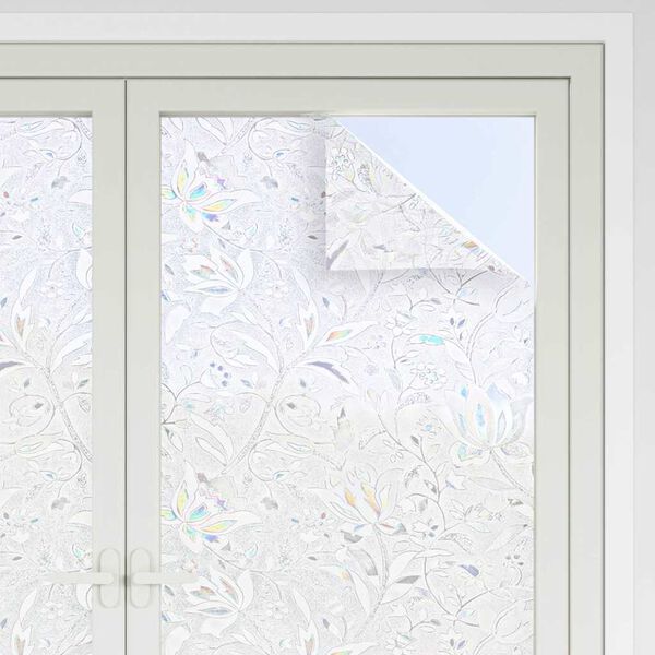 vidaXL Window Films 4 pcs Frosted Flower Pattern PVC