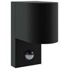 vidaXL Outdoor Wall Lights 2 pcs Black 12 x 7 x 15 cm Stainless steel