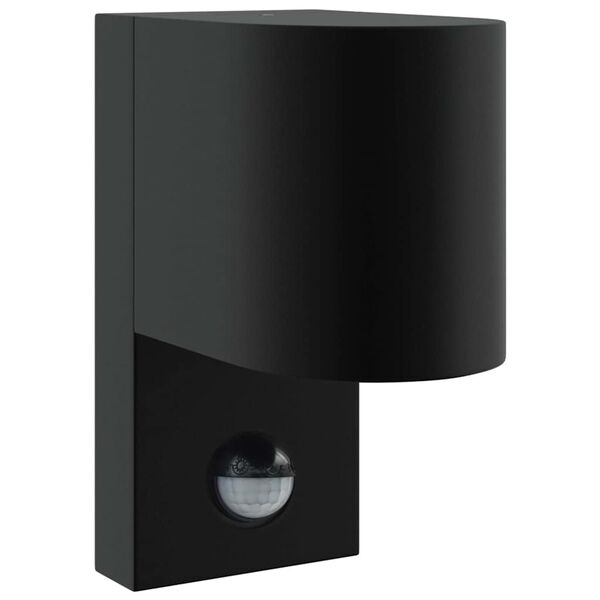 vidaXL Outdoor Wall Lights 2 pcs Black 12 x 7 x 15 cm Stainless steel
