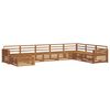 vidaXL Outdoor Sofa Set 8 pcs Natural