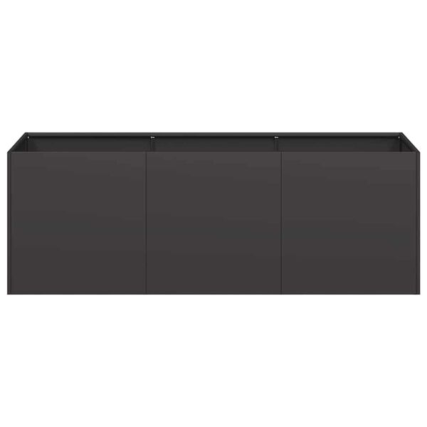 vidaXL Planter Black 120x40x40 cm Cold-rolled Steel