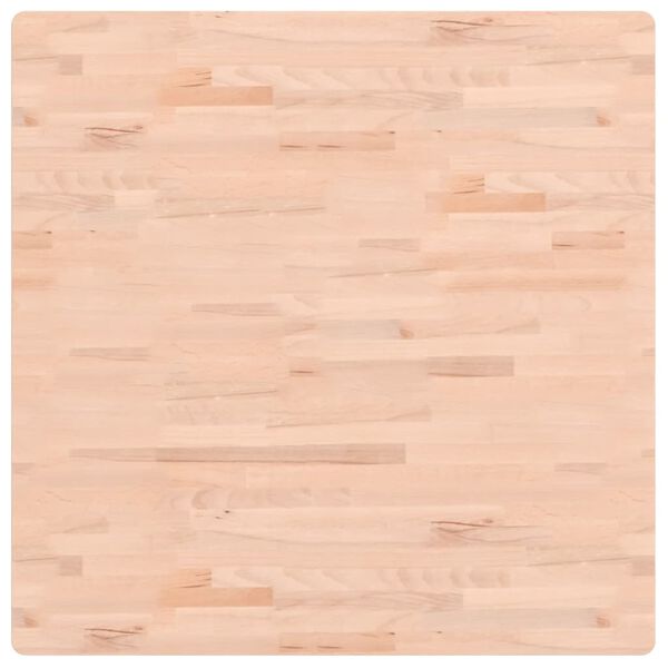 vidaXL Table Top 90x90x2.5 cm Square Solid Wood Beech