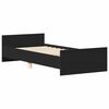 vidaXL Bed Frame without Mattress Black 90x200 cm Engineered Wood