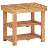 vidaXL Shoe Rack | Natural wood colour | Solid acacia wood | Compact | Durable