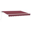 vidaXL Retractable Awning Burgundy 300 x 200 cm Fabric