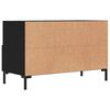 vidaXL TV Cabinet Black 80x36x50 cm Engineered Wood