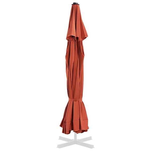 vidaXL Replacement Fabric for Outdoor Parasol Terracotta 500 cm