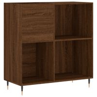 vidaXL Record Cabinet Brown Oak 84.5x38x89 cm Engineered Wood