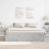 vidaXL Bed Frame without Mattress Concrete Grey 200x200 cm