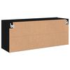 vidaXL TV Cabinet Wall-mounted Black 100x30x41 cm