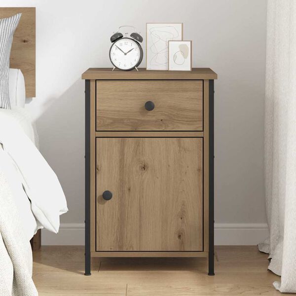 vidaXL Bedside Cabinet Artisan Oak 40 x 42 x 60 cm Engineered Wood