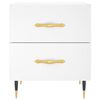 vidaXL Bedside Cabinets 2 pcs White 40x35x47.5 cm Engineered Wood