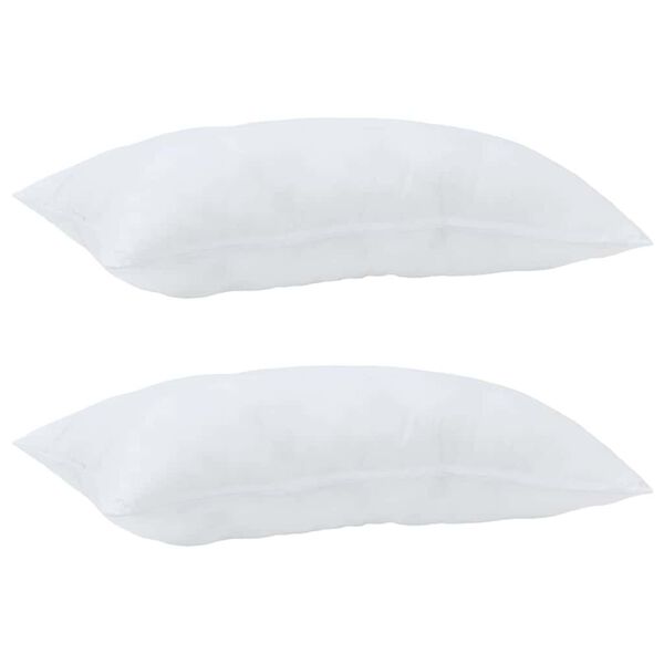 vidaXL Duvet with Pillow 3 pcs White Microfibre