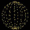 vidaXL Ball with 192 LEDs Warm white 60 cm Metal